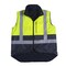 2W International High Viz Parka and Body Warmer, Medium, Lime/Dark Navy 360C-3 M - alternate 4